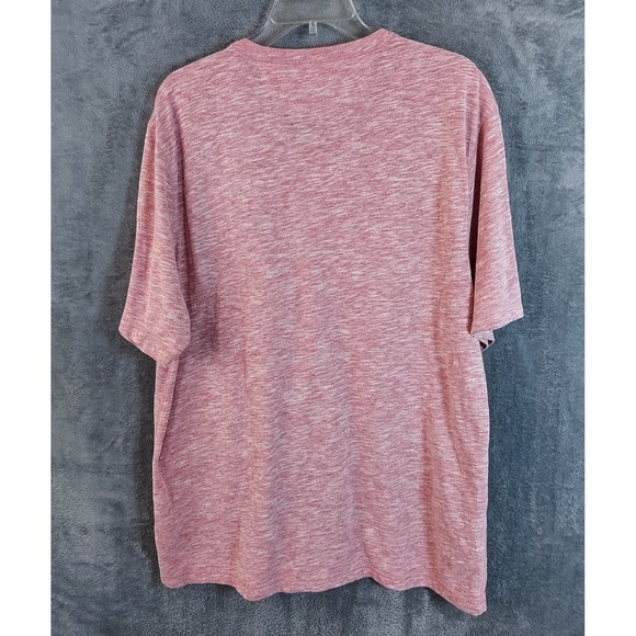 Faherty Shirt Men's Size XL Henley Red Heather Stretch S/ S T-shirt Button‎ - Picture 4 of 12